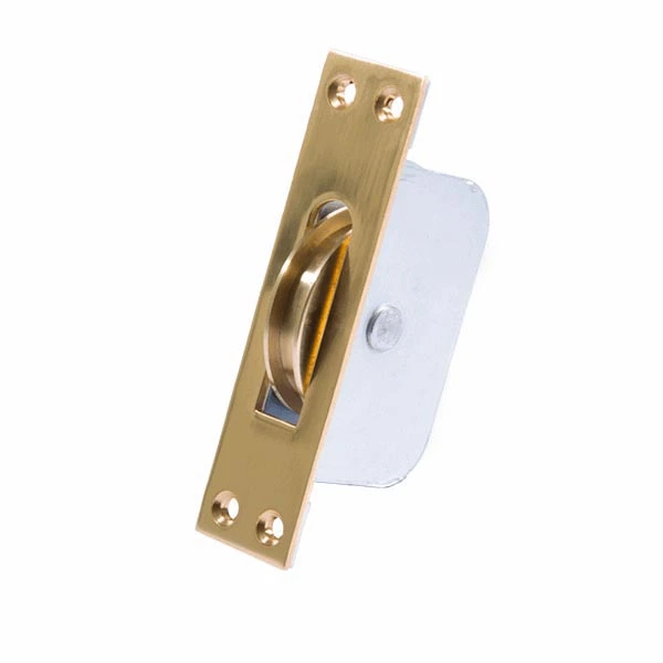 Square Pulleys - Polished Brass