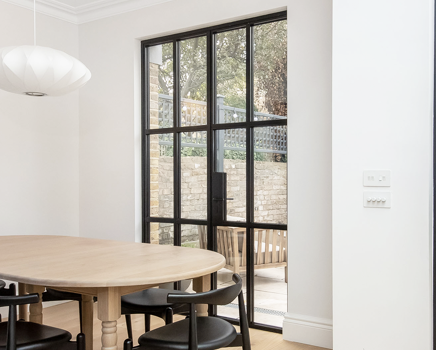 aluminium doors in kitchen