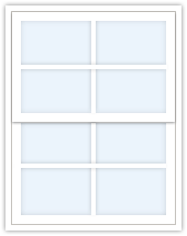 4 over 4 sash window