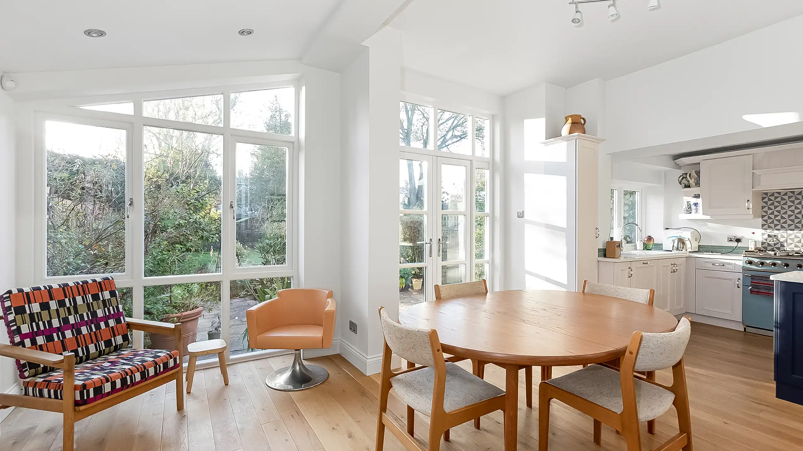bespoke timber casement window in a kitchen